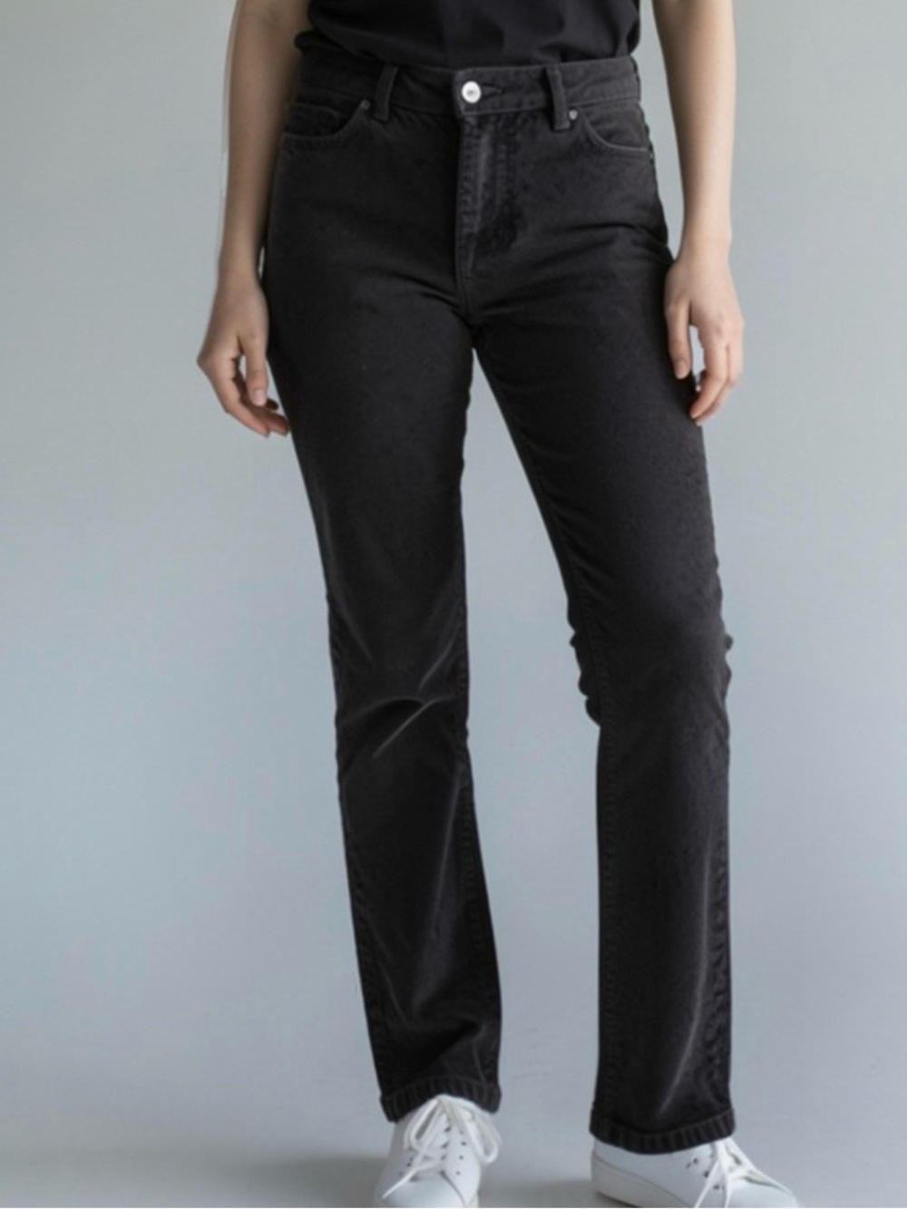 🫶🏻 Old Navy Charcoal Gray Extra High Rise Kicker Boot Cut Corduroys NWOT